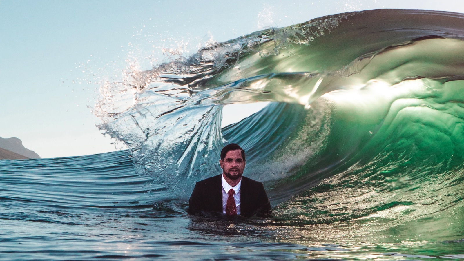 Dan Mace in Sea (waves) in Formal Suite